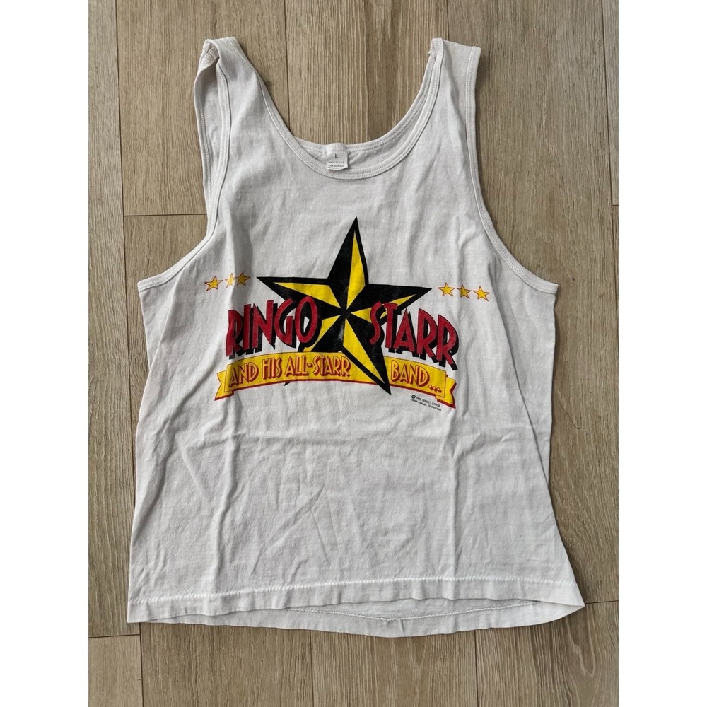 1989 Ringo Starr & His All-Starr Band Tour Shirt Brockum USA Made 100% Cotton L